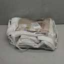 100% Blackout Pinch Pleated Linen Curtains 84 Inch Length 2 Panels for Living Room Bedroom 2 Layer Beige Off White Light Blocking Thermal Insulated Pinch Pleat Room Darkening Curtains 84 Inches Long