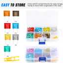 Nilight 120 PCS Mini ATM/APM Blade Fuse 5A/7.5A/10A/15A/20A/25A/30A AMP Assorted Set with 10 Pack 14AWG ATC/ATO Inline Fuse Holder