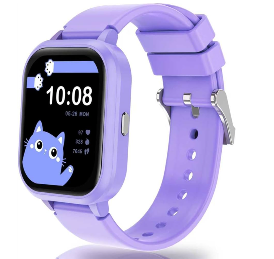 Kids Smart Watch for Boys Girls, IP68 Girls Watch with 20+ Sports Modes, 1.8" Kids Fitness Tracker with Heart Rate Sleep Monitor, 14 Games, Calorie Step, Class Mode, Alarm, Child Festival Party Gifts