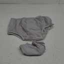 AQX Adult Leakproof Underwear for Incontinence, Washable Low Noise Reusable Adult Diaper Cover, Grey Plastic Pants Cover Unisex 2Pcs 2XL