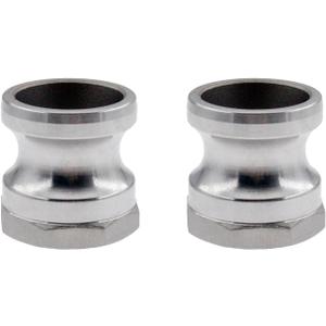 316 Stainless Steel Global Type A Cam and Groove Hose Fitting,2''Camlock Fittings,Male Adapter Female NPT Thread Camlock Fitting 2 Pack