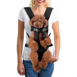 Lukovee Dog Backpack Carrier, Legs Out Easy-fit Dog Front Carrier for Small Medium Dogs, Adjustable Hands Free Dog Chest Carrier for Hiking Cycling (B, Medium)