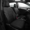 FREESOO for Toyota Corolla Seat Covers S SE XSE Sedan 2014 2015 2016 2017 2018 2019, Custom Fit Car Seat Covers Full Set, Luxury Leather Seat Covers for Cars, Waterproof Car Seat Cover, Black Full Set
