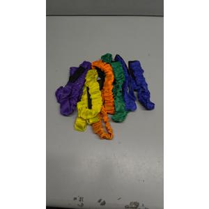 10 Pieces 3 Legged Race Bands Colorful Elastic Tie Rope for Birthday Relay Race Game Carnival Field Day Backyard Indoor Outdoor Team Building Game Party Supplies