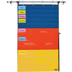 School Smart Adjustable Pocket Chart, 60 x 34 Inches