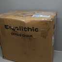 Ergonomic Office Chair-Computer X-Shaped Chair Mesh PU Leather with Adjustable Lumbar Support-Executive Desk Chair High Back with Headrest Flip-Up Arms for Long Hours (Black)