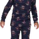 GAP Baby Toddler Long John Pajama Set (18-24 Months, Fs Santa)