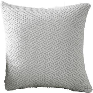 Throw Pillow Covers Couch Pillows Covers Wear-Resistant Universal Stretch for Couch Home Living Room Decor (Texture-Light Gray,Pillow Cover 16x16 inch)
