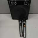 Karaoke Machine, Portable Bluetooth Karaoke Speaker with 2 Wireless Microphones, PA System for Adults Kids with LED Lights & Echo Adjustment, Supports TWS/TF/USB/AUX for Home Party (T03-2 MICS)