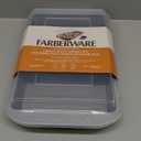 Farberware Nonstick Bakeware Baking Pan With Lid / Nonstick Cake Pan With Lid, Rectangle - 9 Inch x 13 Inch, Gray