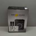 Karaoke Machine for Adults, Portable Bluetooth Speaker with 2 Wireless Microphones and Lights Show, Karaoke Speaker with Bass & Treble, Supports for TWS,USB,FM,REC,AUX in,TF Card for Party/Meeting (Black)