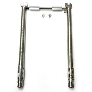 Direct Store Parts DA120 18" Stainless Steel Grill Burners for Weber 69785, for Weber Spirit I & II 200 Series Spirit E-210 E-220 Spirit S-210, S-220 Gas Grills with Up Front Control Tube Pipe