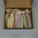 Youyole 24 Pcs Easter Basket Name Tag Personalized Wooden Bunny Carrot Hanging Sign Gift Tags Blank Rabbit Carrot Cutouts with Beads Twine Spring Gifts Tags for Easter Party DIY Craft Home Decor