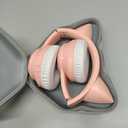 Illuminated Cat Ear Gaming Headset Bluetooth Support Small Memory Card Mode Gaming Headset with LED Microphone LED Gaming Headset