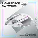 Logitech G502 X Plus Wireless Gaming Mouse: Optical Switches, LIGHTSYNC RGB, 13 Buttons, Infinite Scroll Toggle, <130 hr Battery Life, USB-C, PowerPlay Wireless Charging Capable, for PC/MacOS - White