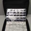 Coin Collection Album with Lock,350 Pockets Fireproof Hard Coin Collection Book&36 Sleeves Currency Collection Binder Storage for up to 45mm Coins(Quarter),Bill,Stamp,Postcard-Black