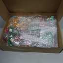 Boao 30 Pcs Christmas Employee Appreciation Gifts Hanging Car Air Freshener Diffuser Bottles Bulk Empty Perfume Glass Bottle Pendant with Christmas Tree Cards & Stickers for Essential Oil Fragrance