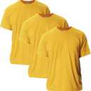 Gildan Adult Ultra Cotton T-Shirt, Style G2000, Multipack, 3X-Large, Gold, 3