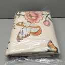 FSUVSJBGT Area Rug for Living Room 5'x7' - Floral Butterfly Print 5x7 Area Rugs for Living Room Soft Beige Washable Rugs Ultra-Thin Indoor Door Mat (5'x7',Beige)