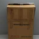 Bathroom Medicine Cabinet with Beveled Edge Mirrored Door 14 x 18 inch, Recessed or Surface Mount, with Adjustable Glass Shelves (Matt White)