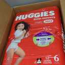 Huggies Size 6 Baby Diapers, Little Movers HuggFit 360 Baby Diapers with 360 Waistband, Size 6  Packs of 52