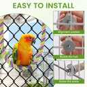 8PCS Natural Wood Bird Perches, Parrot Perch Stand & Chewing Toy with Multi-Branch & Rope, Cage Accessories for Parakeets, Conures, Cockatiels, Lovebirds, Budgies