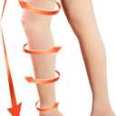 20-30 mmHg Compression Stockings for Women & Men, Thigh High Compression Socks Open Toe, Silicone Dot Band, 3XL