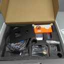 8 Inch Shower Faucet Set, Rainfall Shower System with High Pressure Handheld Shower Head, Bathroom Mixer Shower Set Wall Mounted Rough-in Valve and Trim Kit, Matte Black, with 3-Setting