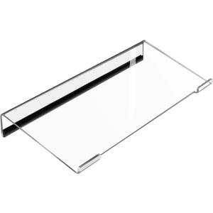 Egchi Small Computer Keyboard Stand, 11.8 x 5.1 Inch- Keyboard Tray for 78 Keys Keyboard, Acrylic Keyboard Riser Lift for Desk, keyboard Holder for Mini Computer Keyboard & Apple Magic Keyboard -Clear