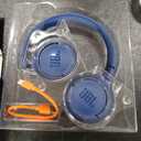 JBL Tune 510BT - Bluetooth headphones with up to 40 hours battery, microphone for call, foldable and comfortable, Android and iOs compatible (Blue)