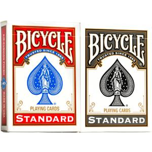 Bicycle Rider Back Playing Cards, Standard Index, Red & Black Decks of Cards, Premium Poker Cards for Blackjack, Casino Games & Family Game Night, 2 Count (Pack of 1)