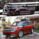 4pcs Out-Channel Window Deflectors for Ford Flex 09-19 Dark Smoke 94079