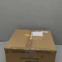 VILUXY Semi-Flush Mount Ceiling Light Fixture with Wood and Off-White Fabric Drum Shade Modern Chandelier for Bedroom, Dining Room, Corridor, Living Room 4-Light