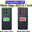 for Motorola Edge 2025 Case, with HD Screen Protector [Military Grade Drop Tested] Heavy-Duty Tough Rugged Shockproof Protective Case for Moto Edge 2025, Green