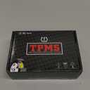 Motorcycle Tire Pressure Monitoring System, Motorcycle TPMS System with 2 External Sensors, LCD Display, IP67 Waterproof Dustproof, Motorbike Tyre Temperature Alarm, Two-Wheeled Motorcycle TPMS