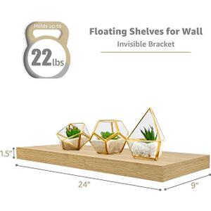 Floating Shelf Dimensions 24x8,5x3In Floating Shelf Dimensions 24x8,5x3In