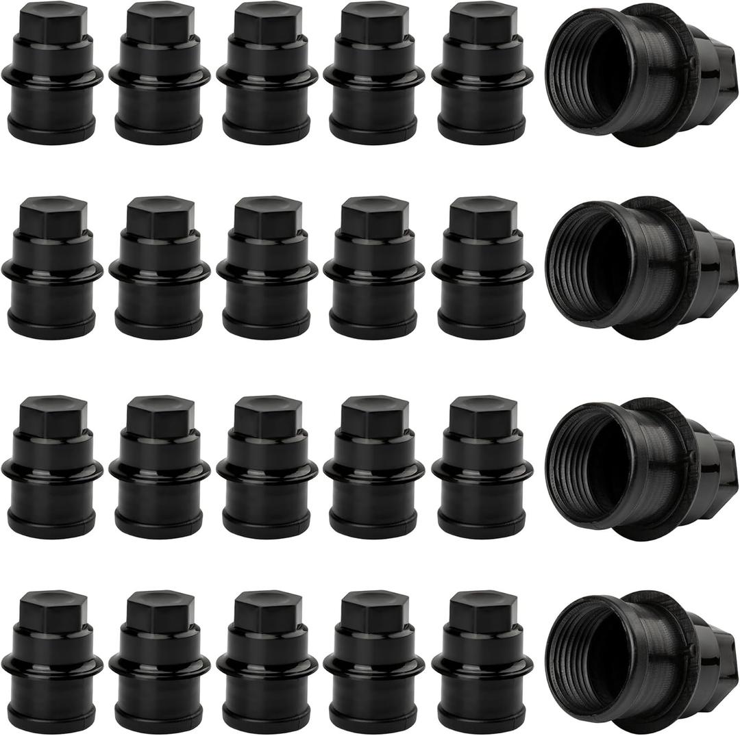 12472838 Lug Nuts Plastic Cover Wheel Center Cap for 2000 Cadillac Escalade, for Chevrolet Silverado/Express 1500 2500 Avalanche Suburban Tahoe, for GMC Savana Sierra 1500 2500 3500 Replace# 611-622