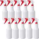 10 Packs 32oz Empty Spray Bottles Plastic Heavy Duty Refillable Spray Bottles with Adjustable Nozzle and Measurements for All Purpose Cleaning Solutions