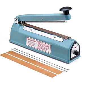 Metronic 8 inch Impulse Bag Sealer Poly Bag Heat Sealer Sealing Machine Heat Seal Closer with Repair Kit