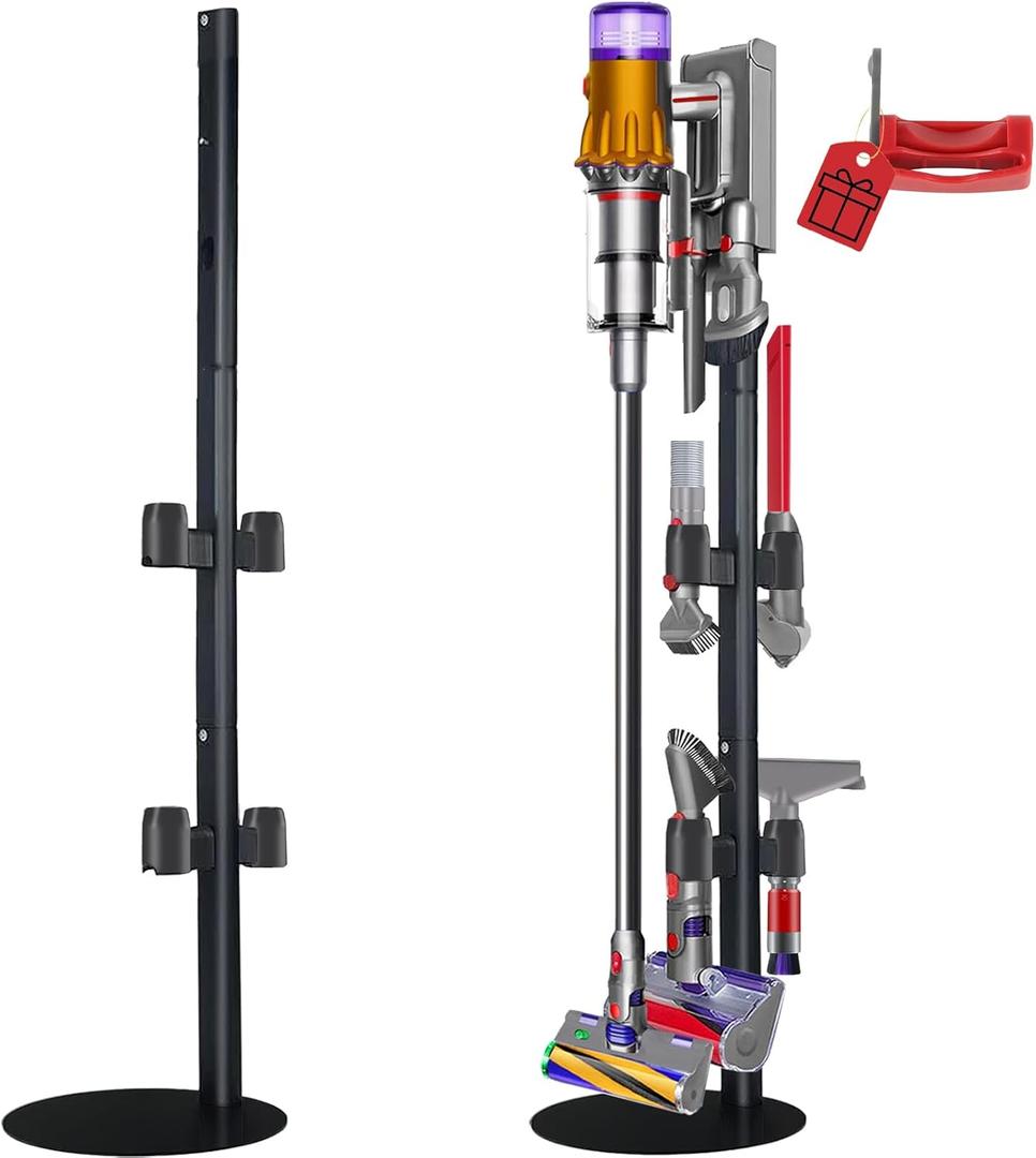 Vacuum Stand Compatible with V7 V8 V10 V11 V15 Gen5(Max.11 Accessories),Metal Storage-Bracket-Holder-Stand-Organizer includes Trigger Lock Easy-Access Storage docking station