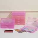 4""x6"" Photo Storage Box with Handle photo and craft keeper storage box 16 Inner photo case Large Gradient, Pink Series