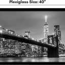 Americanflat 20x40 Picture Frame with Polished Plexiglass - Black Picture Frame - Wide Photo Frames Made of Engineered Wood for Vertical or Horizontal Wall Display - Epic Collection - Black
