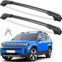 Tuyoung 300lbs Roof Rack Cross Bars Compatible with 2024 2025 2026 Hyundai Santa Fe & Santa Fe Hybrid (Not for SE), Lockable Heavy Duty Aluminum Anti-Theft Metal Lock Roof Crossbars