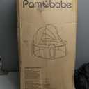Pamo babe Portable Bassinet and Play Space Baby Dome with Toys and Canopy Travel Crib for Newborn (Deepgrey)