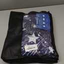 MAG 3pcs Purple Star Twin Bed Sheet,Space Microfiber Bedding Sheet Set,Galaxy Bed Sheets,Space Bedding Set with1 Fitted Sheet and 2 Pillowcases,14 Inches Deep (Purple and White,Twin)