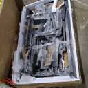 Feonase 5-Piece Dining Table Set for 4-8 People, 63" Large Extendable Kitchen Table Set with 2 Benches and 2 Square Stools, Dining Room Table with MDF Wood Board, Easy Assembly, Black