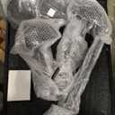 MyGift Black Metal Freestanding Wig Holder and Hat Rack Stand with Dome Shape and Adjustable Height, Set of 2