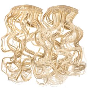 Vaguelly 6pcs Hair Extension Clips Wavy Hair Extensions Easy to Apply for Parties Concerts