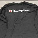 CHAMPION BLACK CLASSIC GRAPHIC LONG-SLEEVE T-SHIRT, SCRIPT LOGO  L
