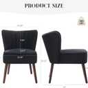 GarveeHome Modern Accent Chair Set of 2 Velvet Comfy Living Room Chair